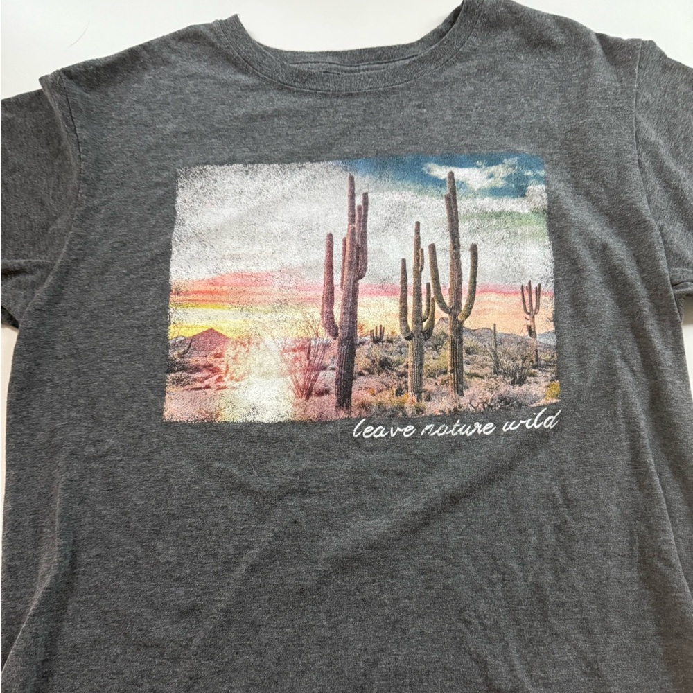 Mighty Fine gray graphic t-shirt